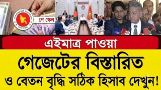 পে-স্কেল গেজেটের বিস্তারিত ও বেতন বৃদ্ধির সঠিক হিসাব! New pay scale gazette | Salary calculation