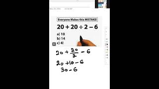 Order of operations