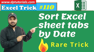 How To Arrange Worksheet Tabs By Date Order In Excel || Sort by Date || Excel Tricks