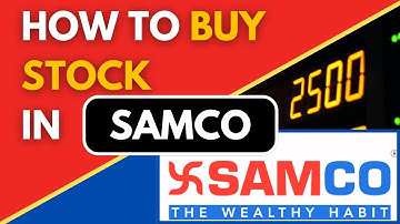 How To Buy Stock in Samco App | Samco Trading App | Stock Market
