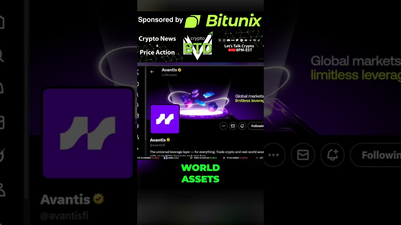 Avantis: Max Leverage Crypto & Real World Assets! #shorts - YouTube
