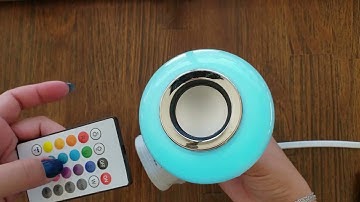Comprei e aprovei - Lâmpada Led 3w Rgb Caixa Som Toca Música Bluetooth Controle
