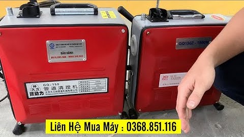 Máy thông cống lò xo -Máy thông tắc cống dành cho thợ dịch vụ( Máy công suất lớn, lực quay dây khỏe)