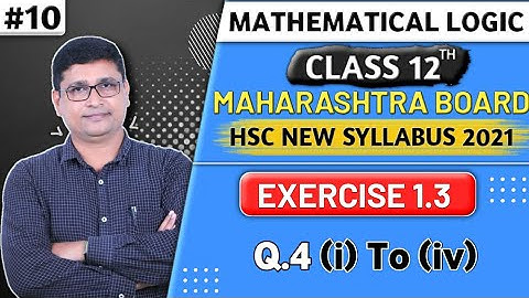 Mathematical Logic | Converse, Inverse, Contrapositive | Ex.1.3 Q.4 | Maths 1 | Class 12th | P N Sir
