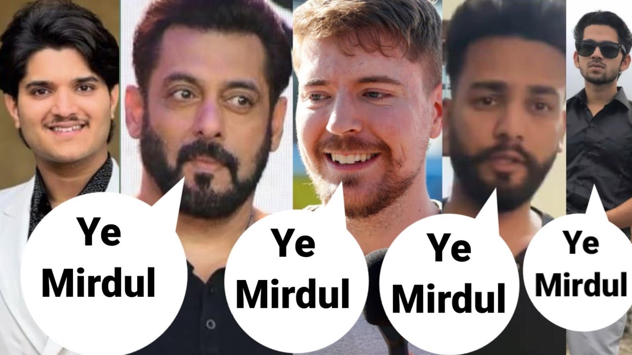 BiggBoss19 Mirdul big Youtubers supported mr beast r2h carryminati ...