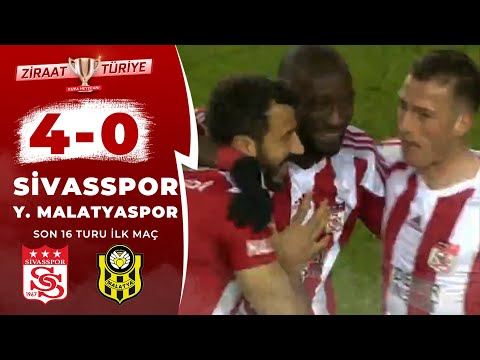 Sivasspor 4- 0 Malatyaspor MAÇ ÖZETİ (Ziraat Türkiye Kupası Son 16 Turu İlk Maçı) / 14.01.2020