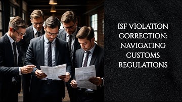 ISF Violation Correction: Navigating Customs Regulations