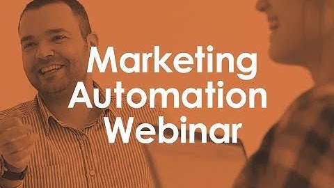 Webinar Recording: Marketing Automation, Reaching a Segment of One