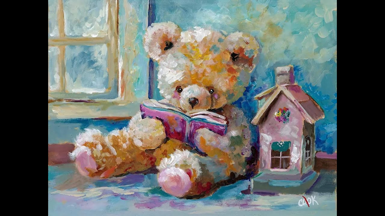 Teddy Bear Secrets of an Acrylic Painting Tutorial Fun and Easy
