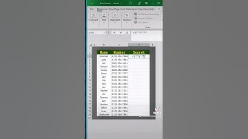 Excel tip to hide data