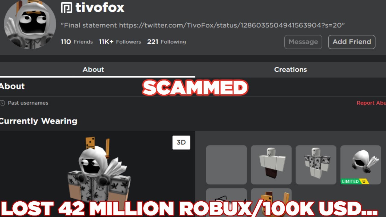 How This Robloxian Lost 42 Million Robux Phantomblox Youtube - i lost 200 robux for no reason youtube