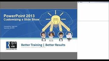 Microsoft PowerPoint 2013 – How to Customize a Slide Show