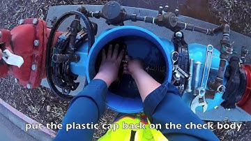 Como reparar una contrafuga Wilkins 350 ADA (8inch) How to repair (El Chano Jose)