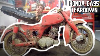 1965 Honda Dream CA95 Disassembly