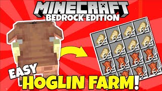 Easy HOGLIN Farm Tutorial! 2,500+ Items/Hour! Minecraft Bedrock Edition | MCPE Xbox PC PS5