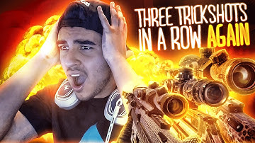 THREE TRICKSHOTS IN A ROW AGAIN!!