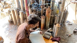 submersible water pump || restoration borewell motor winding