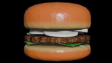 Blender Tutorial Day #53 - Making A Cartoon Style Burger Part 2
