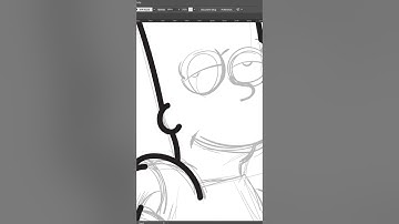 HOW TO DRAW BART SIMPSON QUICK IN ADOBE ILLUSTRATOR  #simpsons #bartsimpson #howtodraw