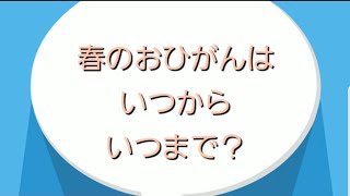 春のお彼岸は？いつから？いつまで？小中高生からの質問