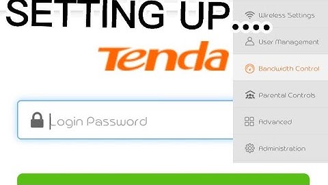 TENDA WIFI USING ANDROID PHONE
