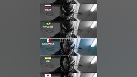 “We are Venom” in 6 different languages #shorts #venom2