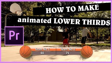 How to make animated LOWER THIRDS titles in Adobe Premiere Pro - Tutorial