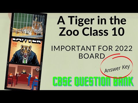 A Tiger in the Zoo Extra Question Answer | CBSE Question Bank Fully Solved and Explained in Hindi