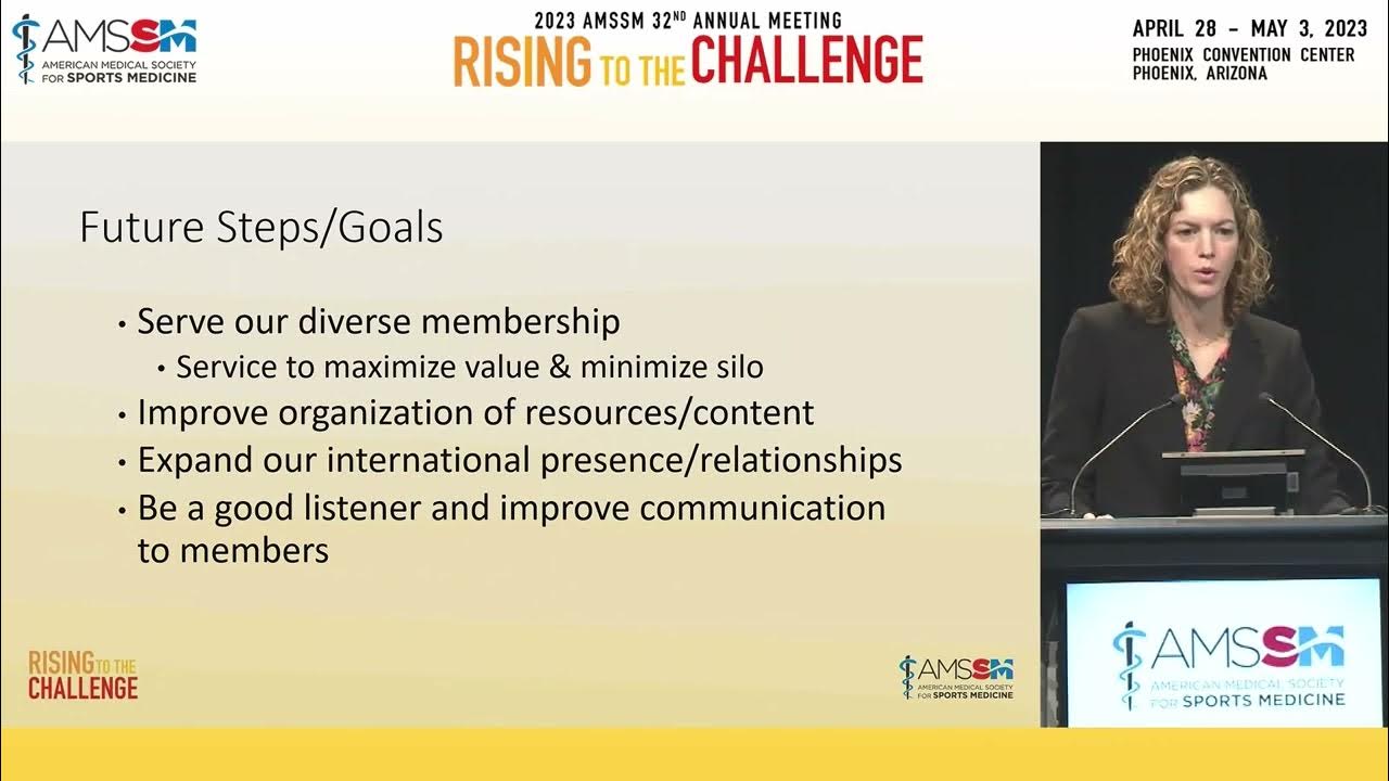 Presidential Address with Dr. Marci Goolsby 2023 AMSSM