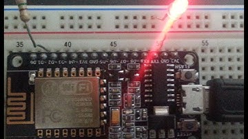 ESP8266 ESP-12E nodemcu LED Blink test - Getting started with firmware and sketches