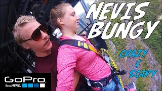 Nevis Bungy Jump GoPro - CRAZY & SCARY