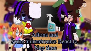 Aftons and some animatronics react to naptime || Mep-