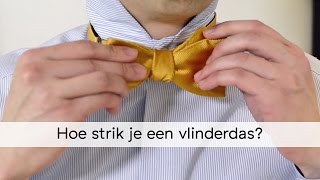 Acht Gloed Wegversperring Hoe strik je binnen 2 minuten de vlinderdas? - YouTube