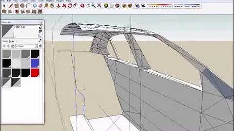 Simple Vehicle Interior Pt 2: Google SketchUp