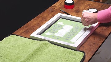 DIY using stencils and chalk paste