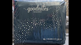 NEW Goodnites Size XL Nighttime Underwear For Boys