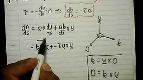 Wits MATH 2011 Calc Chp 2 Serret fernet Formulae