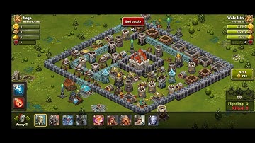 Throne Rush: Attack0056 | Strategy of Deployment is Correct so I Won