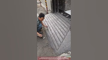 Build an Anti-Slip Concrete Ramp: Simple Rebar Grooves Method