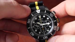 Seiko Solar Chronograph Diver Review (SSC021) - YouTube