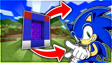 How To Make A Portal To The SONIC Dimension (Minecraft)