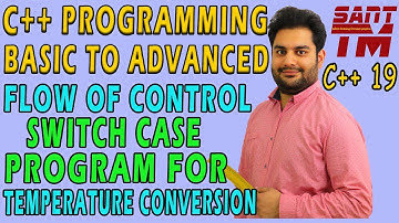 C++ Program for conversion of temperature from celsius to farenheit and vice versa using switch case
