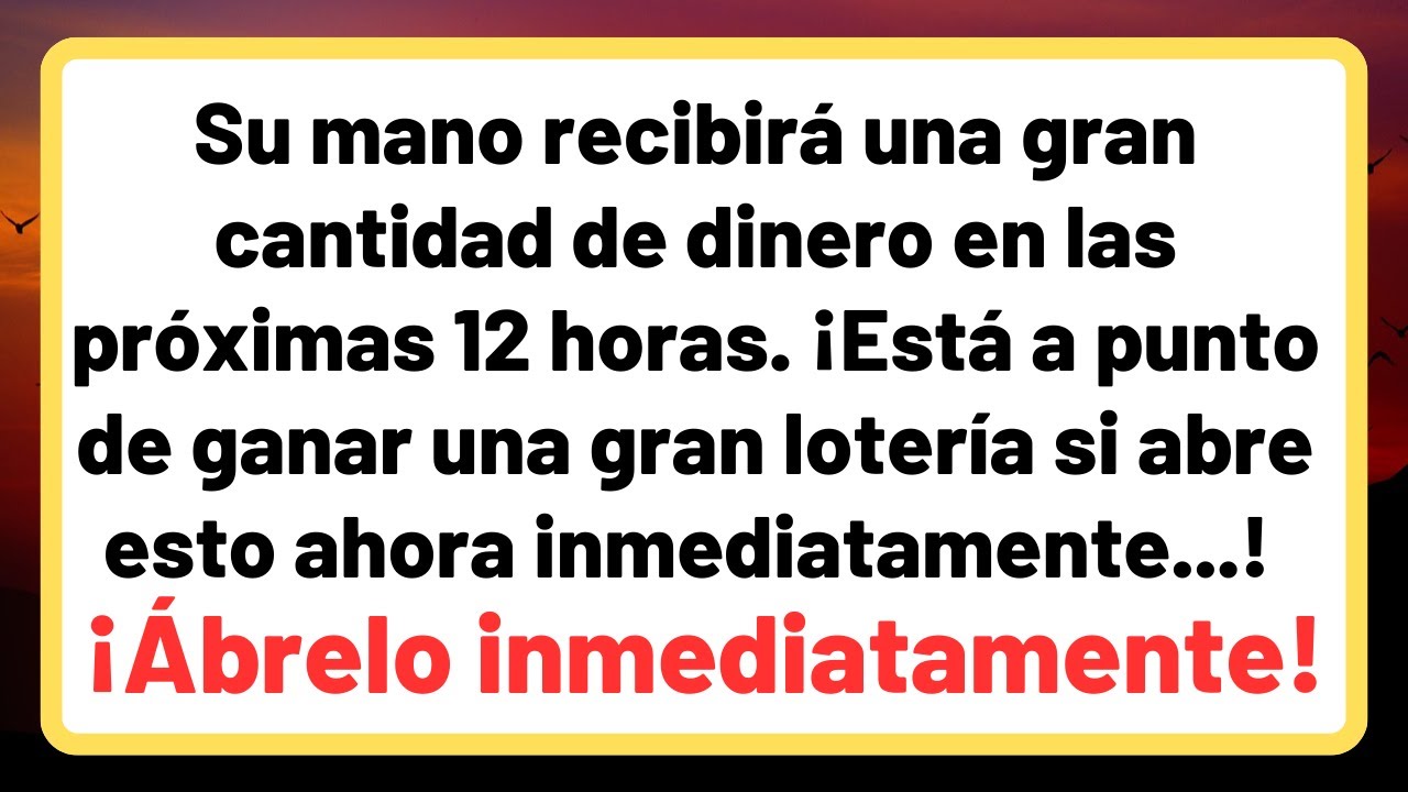 Dios dice🕊️Su mano recibirá una gran cantidad de dinero en las próximas ...