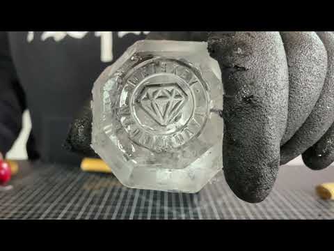 Carving a Diamond 🔪+🧊= 💎🥃