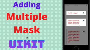 Adding Mask on multiple views in UIKit