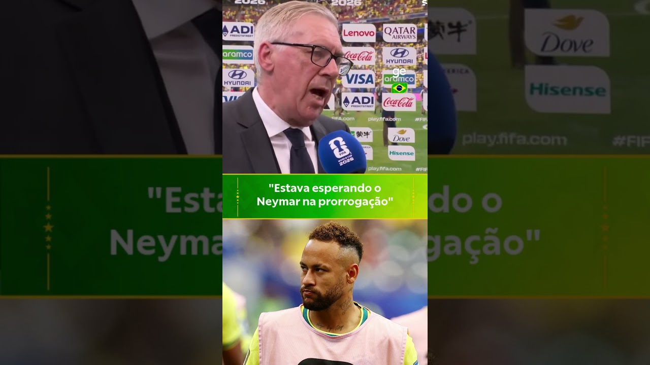 ANCELOTTI EXPLICA A AUSÊNCIA DE NEYMAR | #shorts | Copa do Mundo 2026 | ge.globo