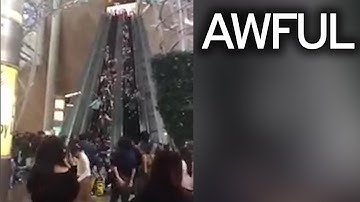17 INJURED IN ESCALATOR ACCIDENT IN HONG KONG SHOPPING MALL