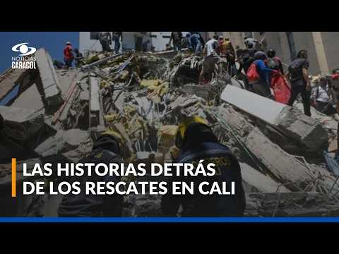 Bombero de Cali cuenta cómo fueron los rescates tras el terremoto: “No descansamos hasta cumplir”