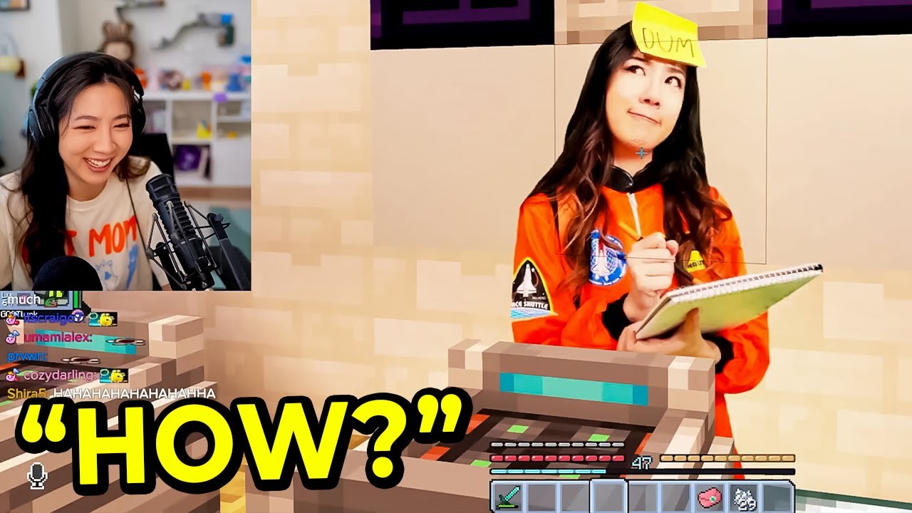 Fuslie Visits Her Community Minecraft Server!