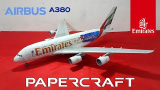 AMAZING AIRBUS A380-800 EMIRATES SPECIAL LIVERY PAPERCRAFT/PAPERMODEL. #papercraft #airbus #a380